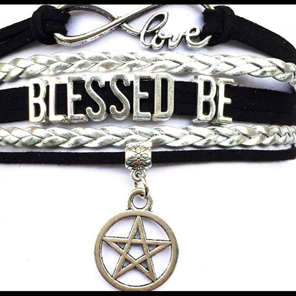 Hand made blessed be bracelet